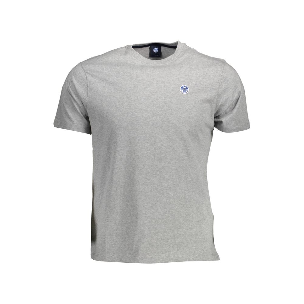 Gray Cotton Men T-Shirt - SEHABRANDS