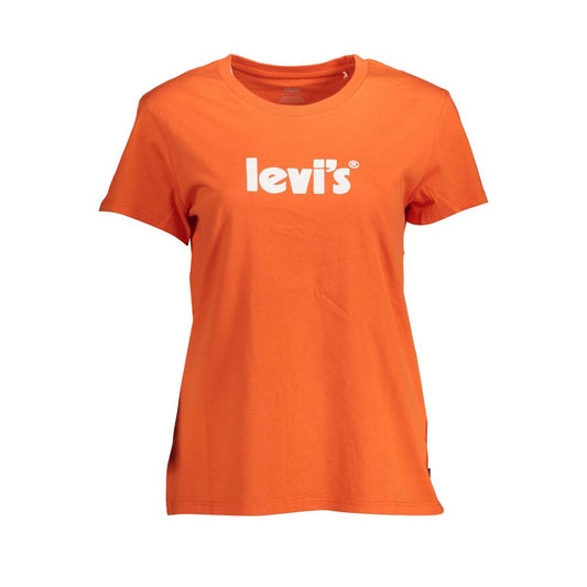 Orange Cotton Women T-Shirt - SEHABRANDS