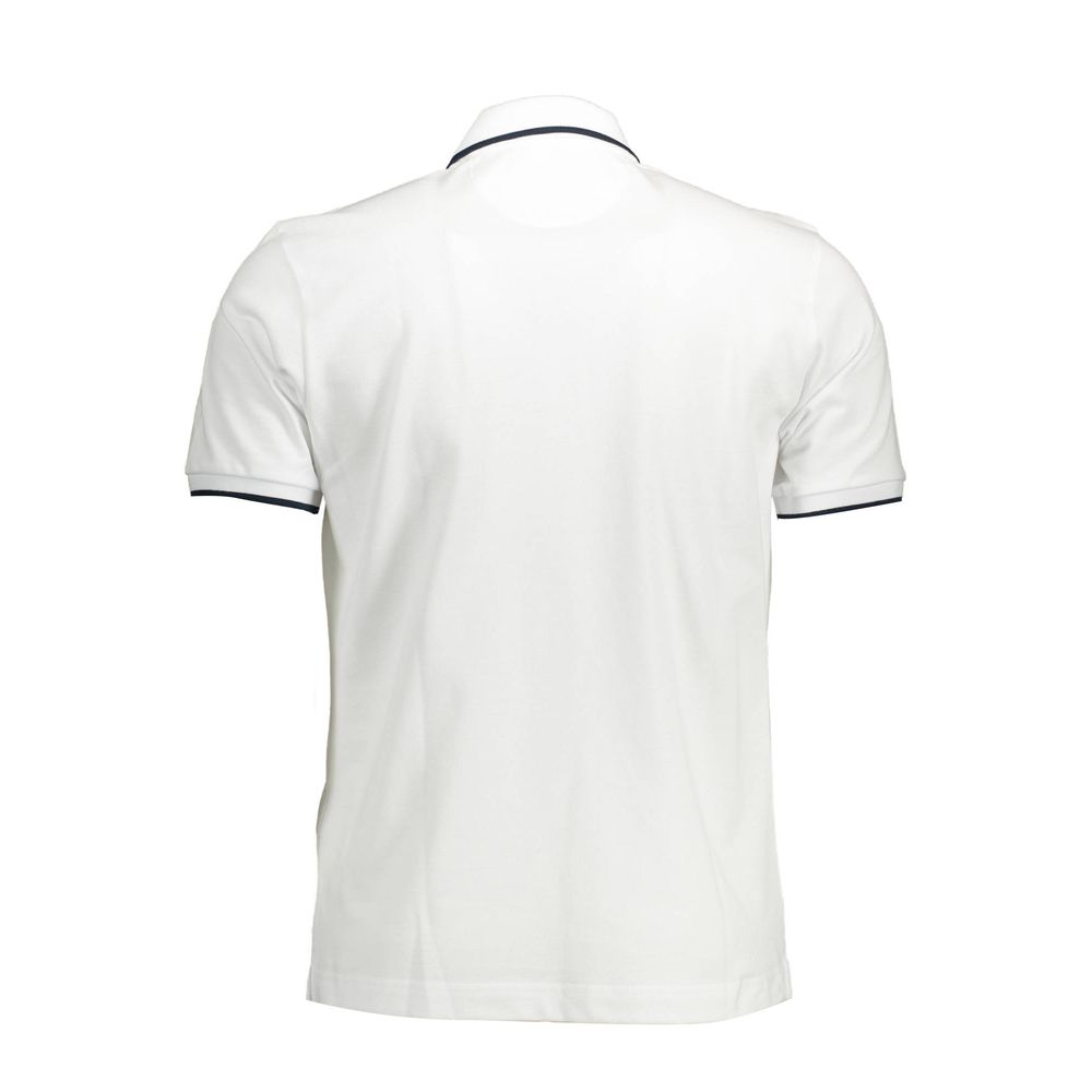 White Cotton Men Polo Shirt - SEHABRANDS