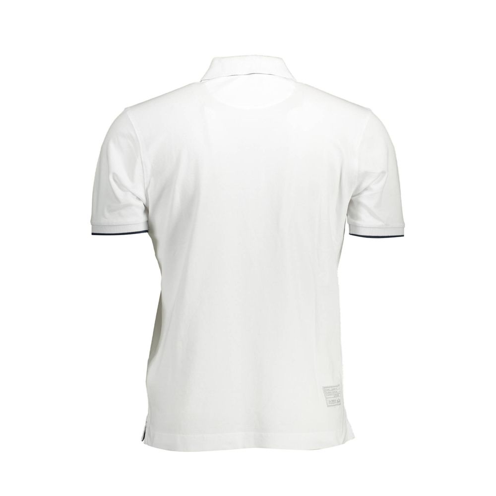 White Cotton Mens Polo Shirt - SEHABRANDS