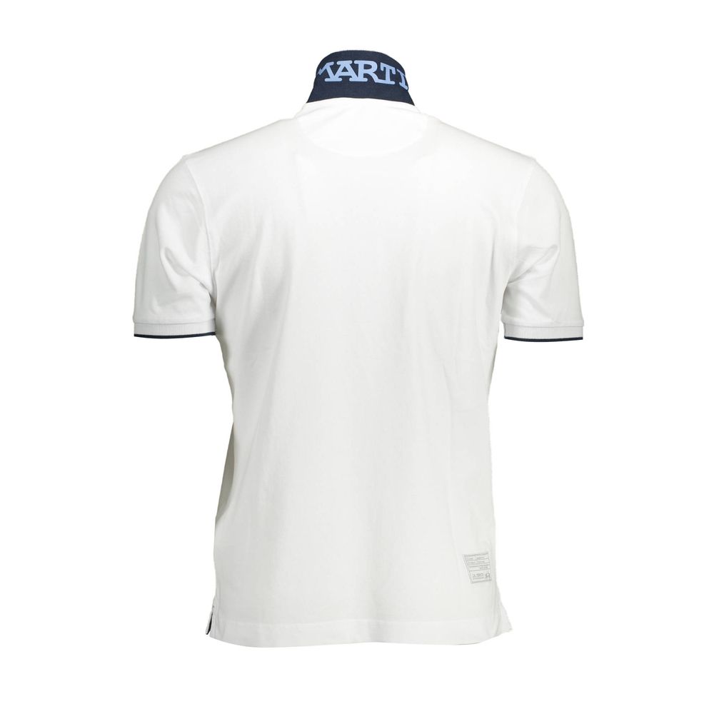 White Cotton Mens Polo Shirt - SEHABRANDS