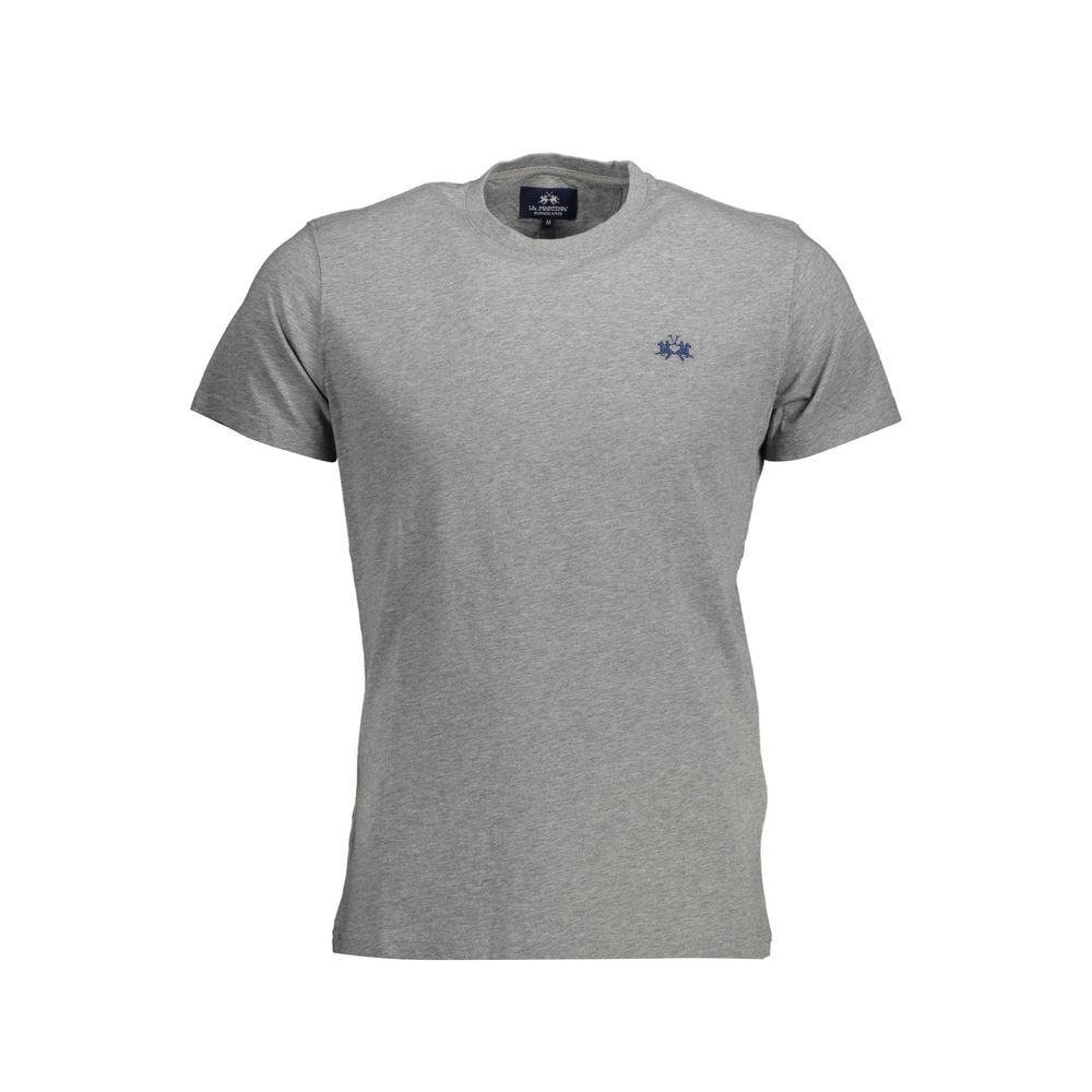 Gray Cotton Men T-Shirt - SEHABRANDS