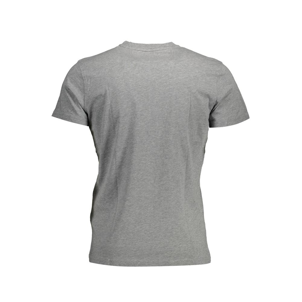 Gray Cotton Men T-Shirt - SEHABRANDS