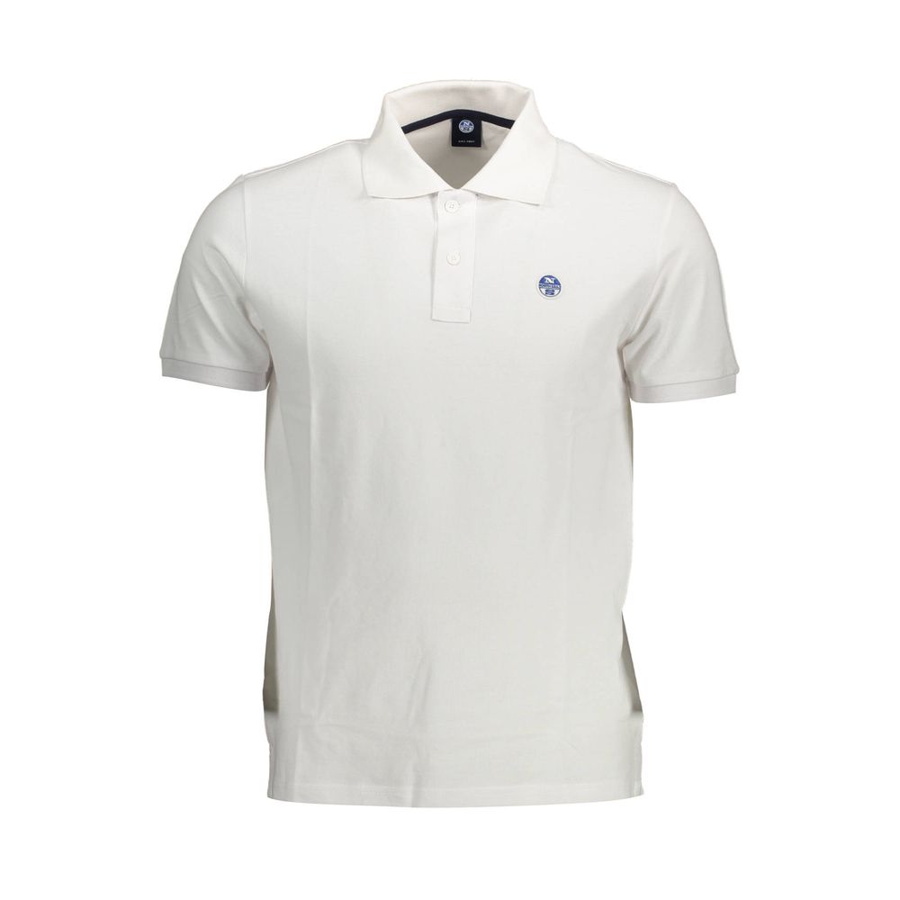 White Cotton Men Polo Shirt - SEHABRANDS