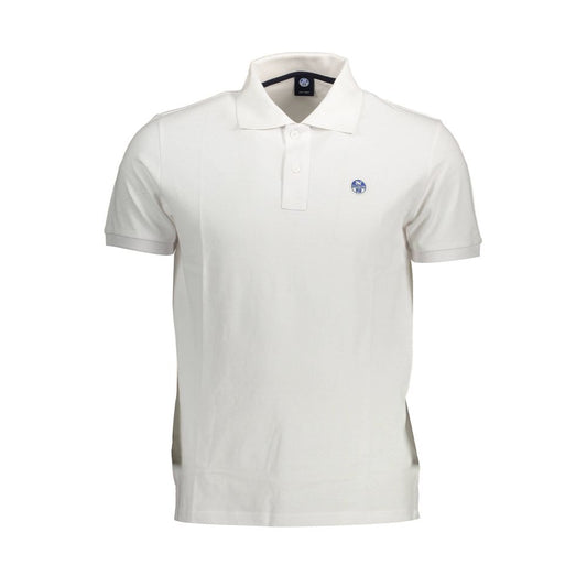 White Cotton Men Polo Shirt - SEHABRANDS