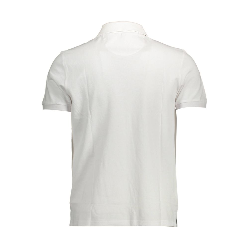 White Cotton Men Polo Shirt - SEHABRANDS