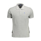 Gray Cotton Men Polo Shirt - SEHABRANDS