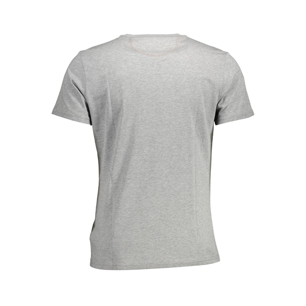 Gray Cotton Men T-Shirt - SEHABRANDS