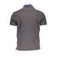 Gray Cotton Men Polo Shirt - SEHABRANDS