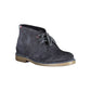 Blue Leather Men Ankle Boot - SEHABRANDS