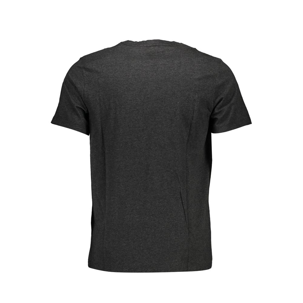 Gray Cotton Men T-Shirt - SEHABRANDS