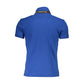 Blue Cotton Men Polo Shirt - SEHABRANDS