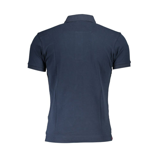 Blue Cotton Men Polo Shirt - SEHABRANDS