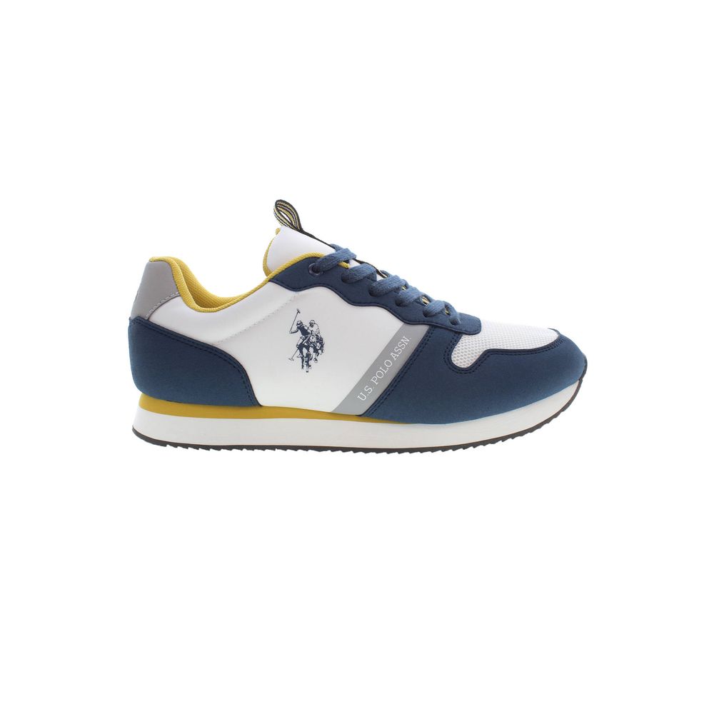 Blue Polyester Men Sneaker - SEHABRANDS