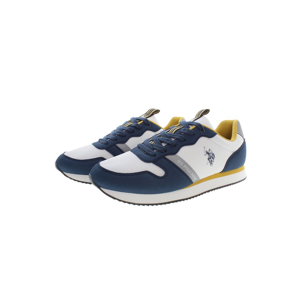 Blue Polyester Men Sneaker - SEHABRANDS