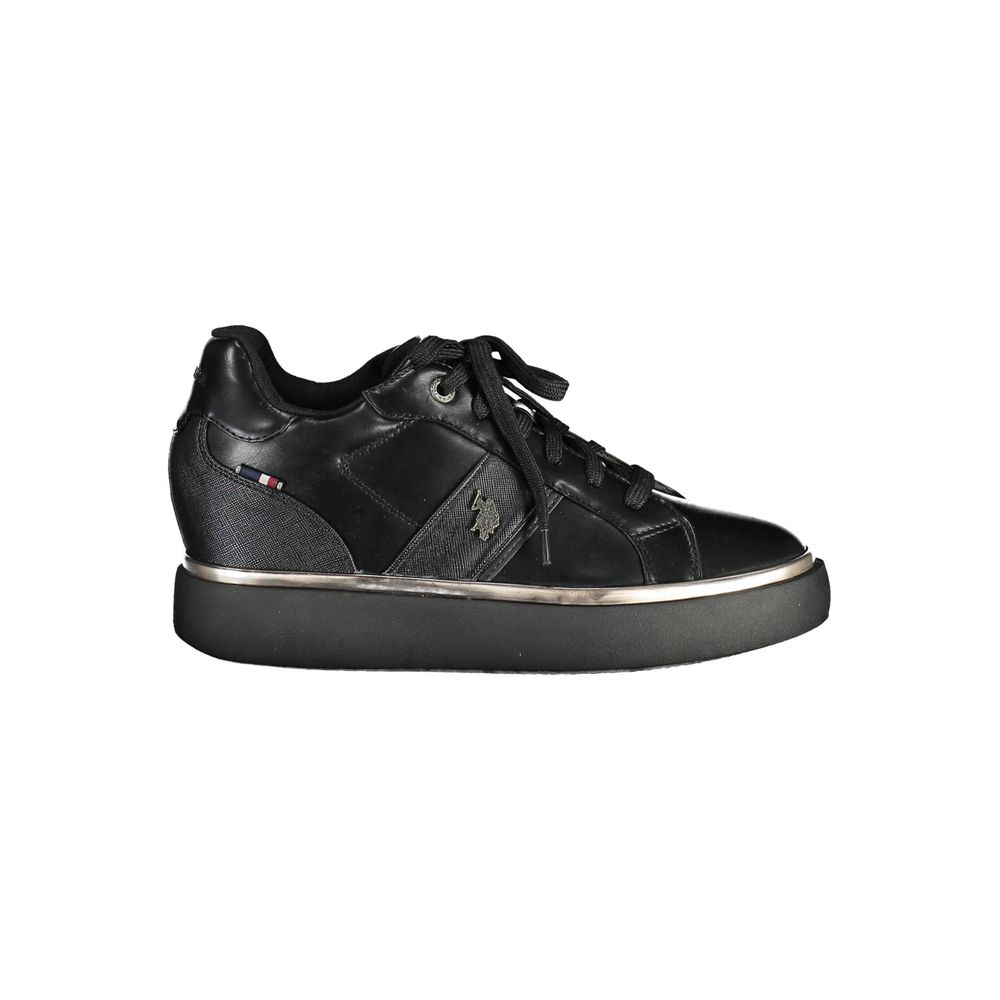 Black Polyester Women Sneaker - SEHABRANDS