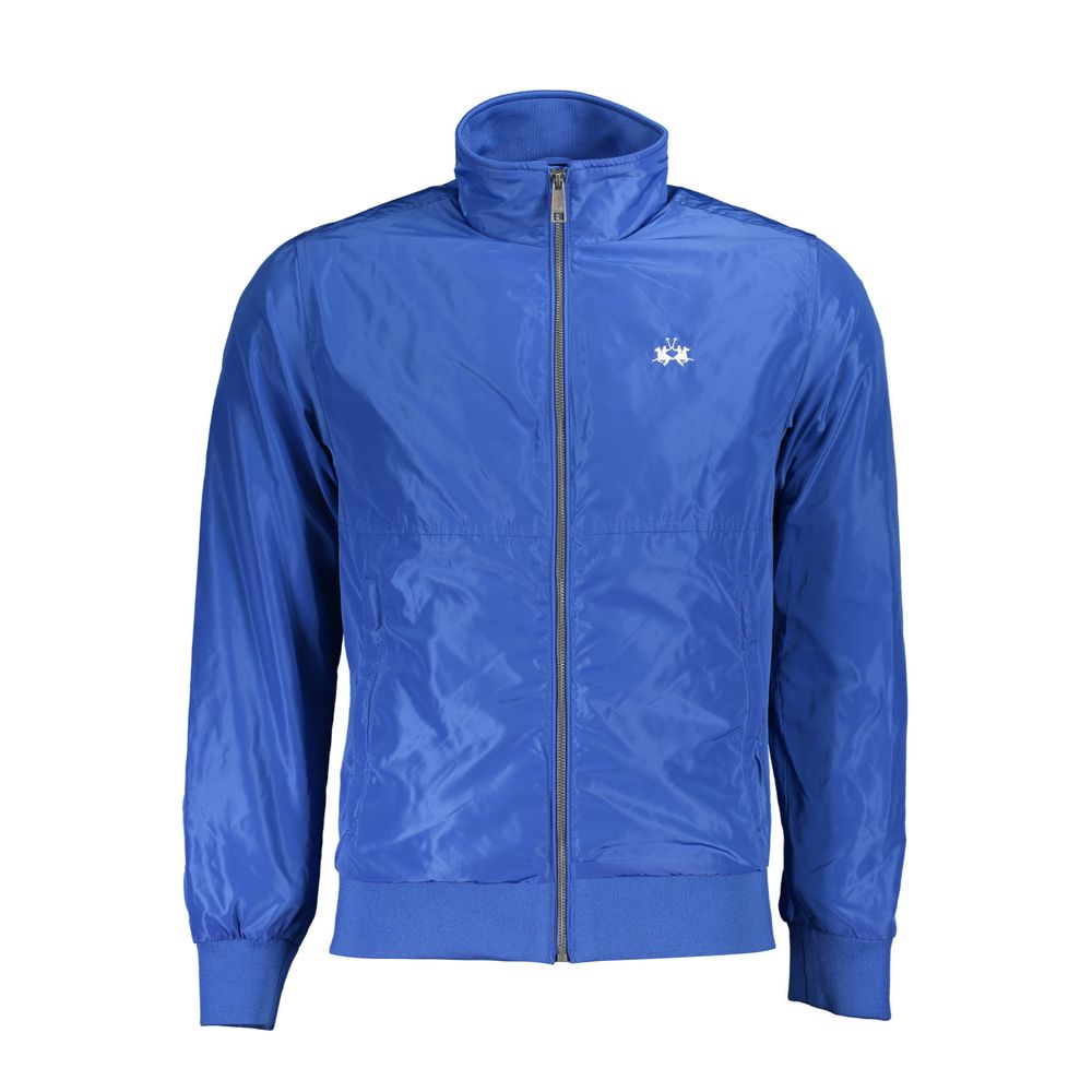 Blue Polyester Men Jacket - SEHABRANDS