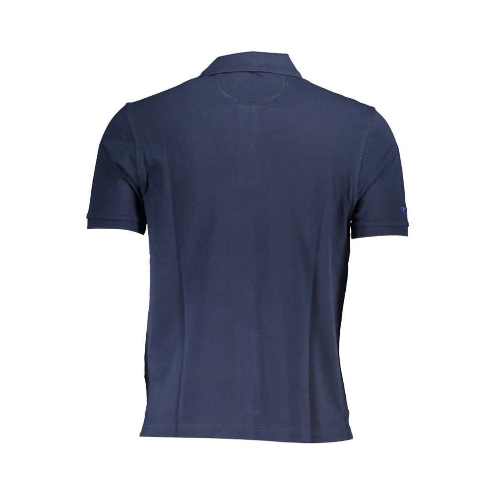 Blue Cotton Mens Polo Shirt - SEHABRANDS