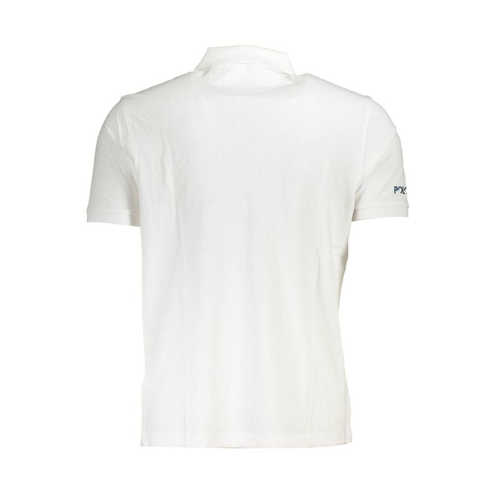 White Cotton Men Polo Shirt - SEHABRANDS