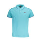 Light Blue Cotton Men Polo Shirt - SEHABRANDS