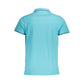 Light Blue Cotton Men Polo Shirt - SEHABRANDS