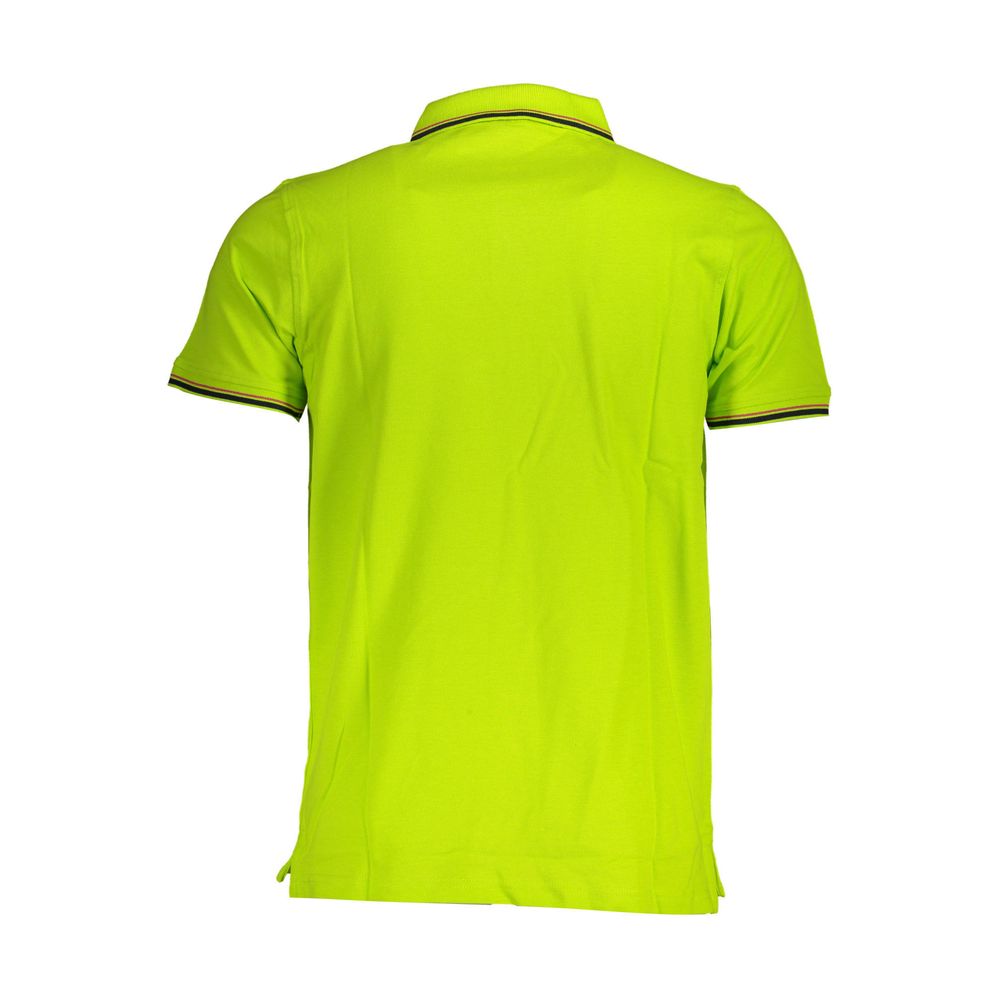 Yellow Cotton Men Polo Shirt - SEHABRANDS