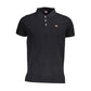 Black Cotton Polo Shirt - SEHABRANDS