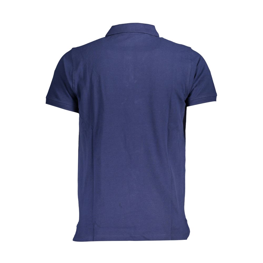 Blue Cotton Polo Shirt - SEHABRANDS