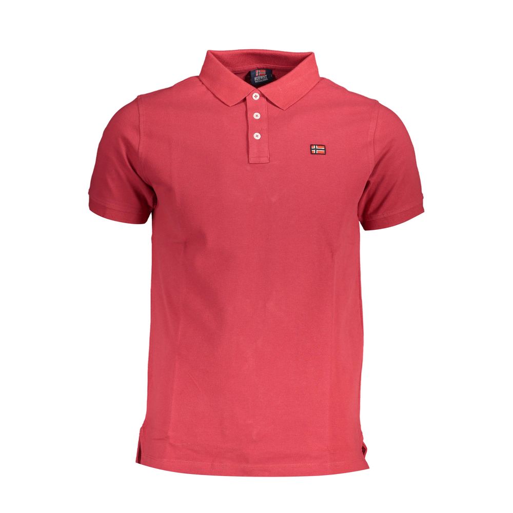 Red Cotton Polo Shirt - SEHABRANDS