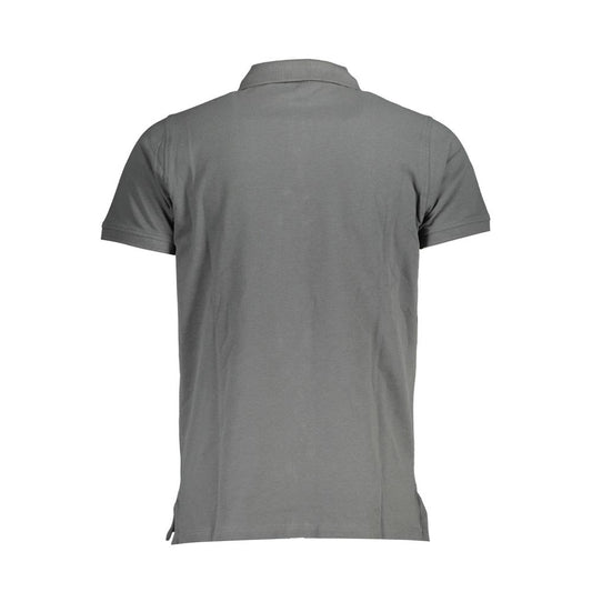 Gray Cotton Polo Shirt - SEHABRANDS