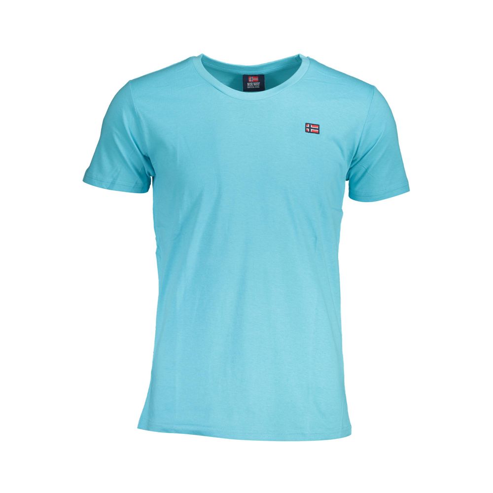 Light Blue Cotton T-Shirt - SEHABRANDS