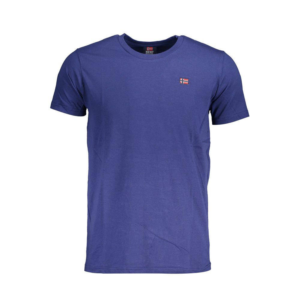 Blue Cotton T-Shirt - SEHABRANDS