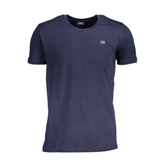 Blue Cotton T-Shirt - SEHABRANDS