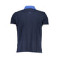 La Martina Blue Cotton Men Polo Shirt