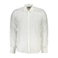 Elegant White Linen Long-Sleeved Shirt - SEHABRANDS