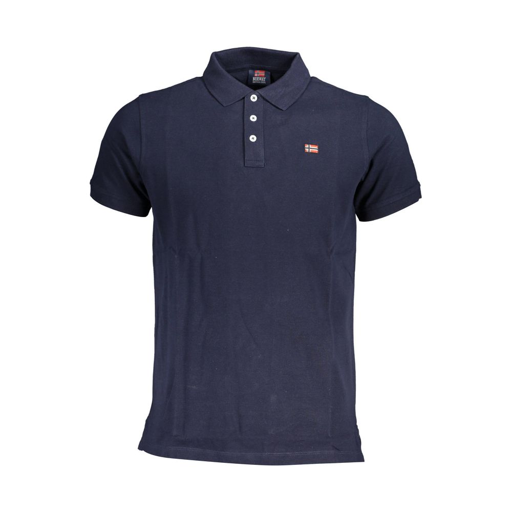 Blue Cotton Polo Shirt - SEHABRANDS