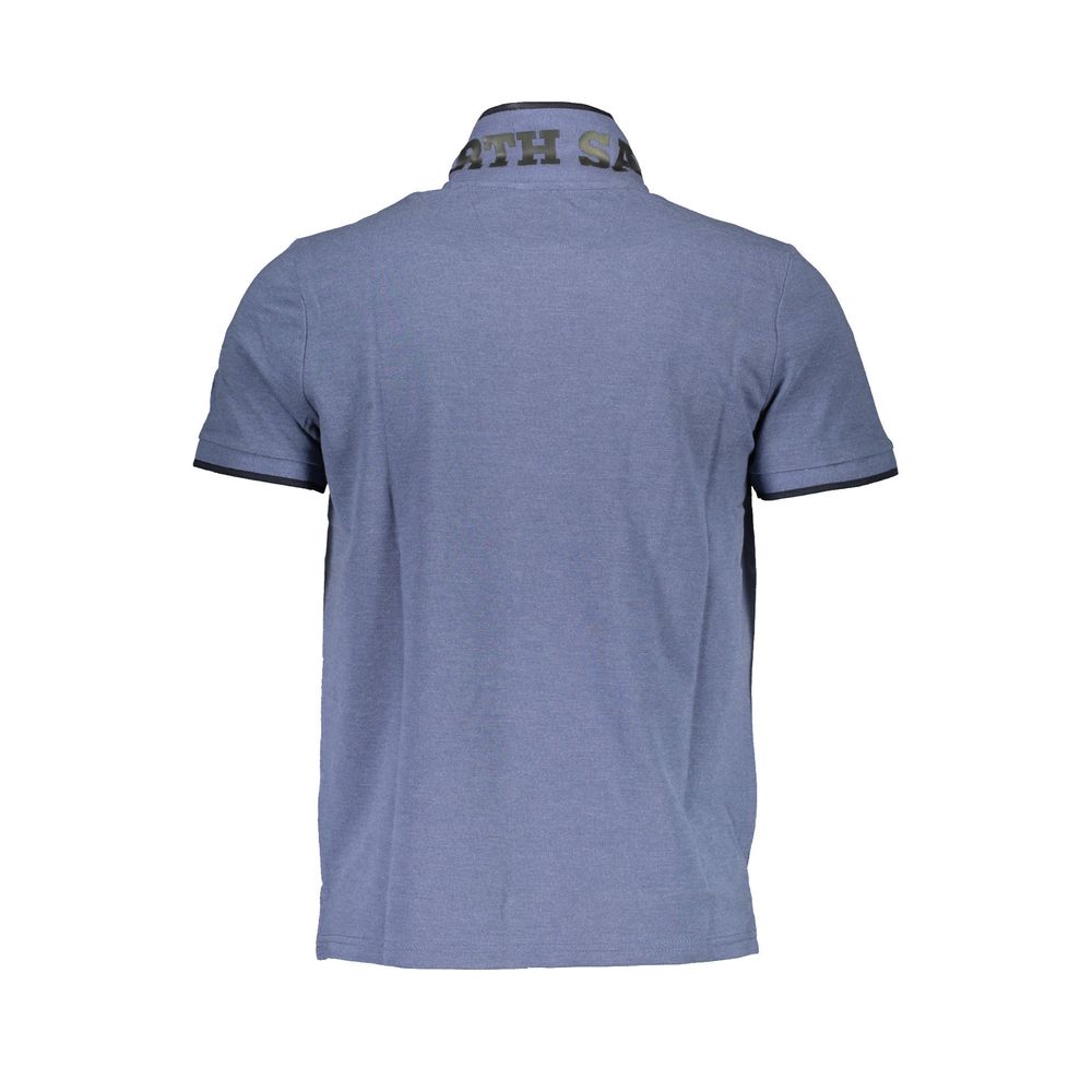 Blue Cotton Mens Polo Shirt - SEHABRANDS