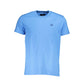 Light Blue Cotton Men T-Shirt - SEHABRANDS