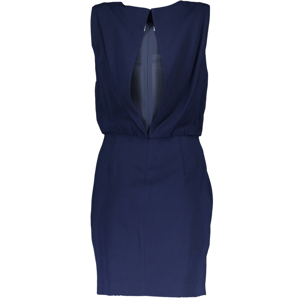 Blue Viscose Women Dress - SEHABRANDS