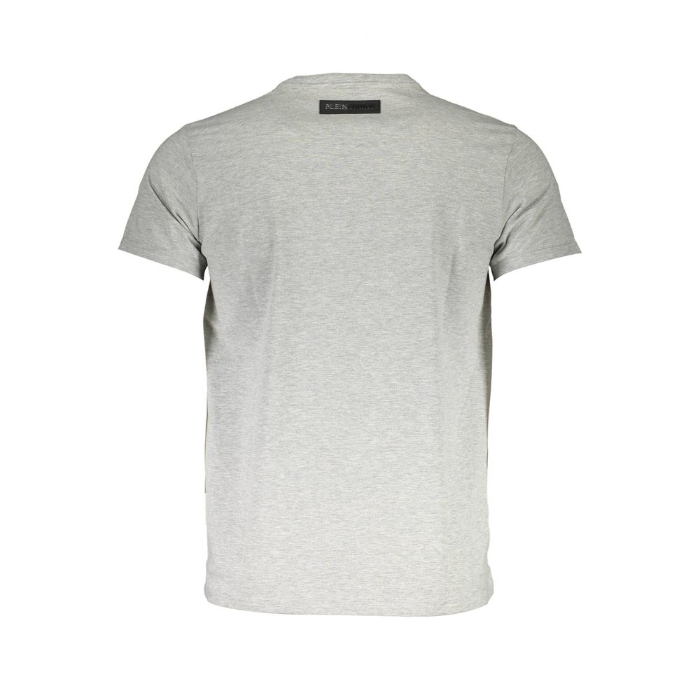 Gray Cotton Men T-Shirt - SEHABRANDS