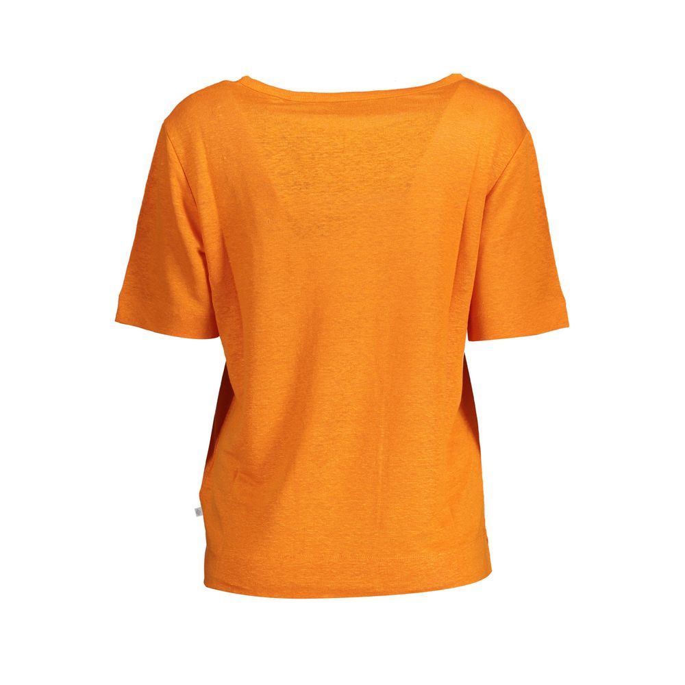 Orange Linen Women Top - SEHABRANDS