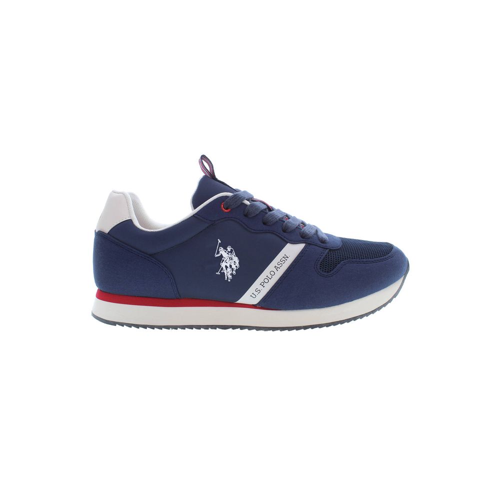 Blue Polyester Men Sneaker - SEHABRANDS