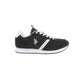 Black Polyester Men Sneaker - SEHABRANDS