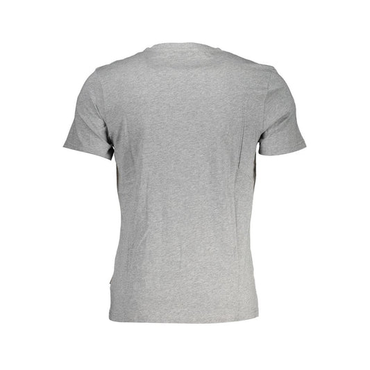 Gray Cotton Men T-Shirt - SEHABRANDS