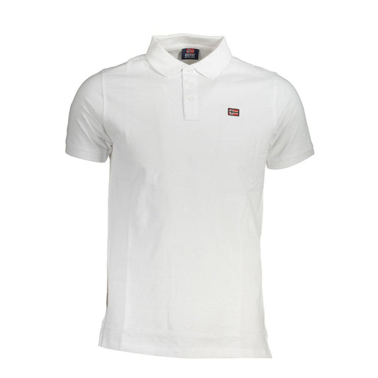 White Cotton Polo Shirt - SEHABRANDS