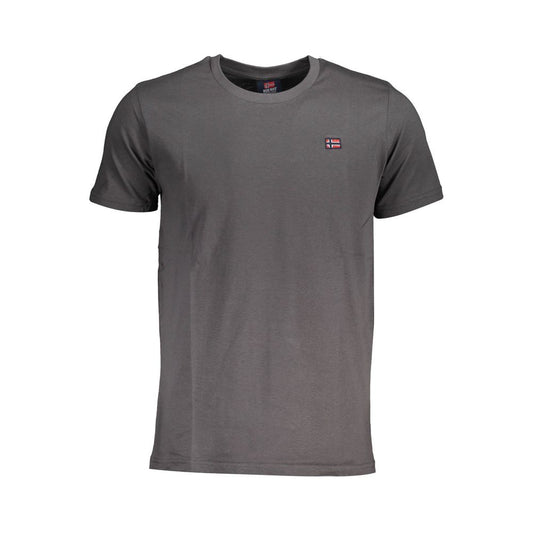 Gray Cotton T-Shirt - SEHABRANDS