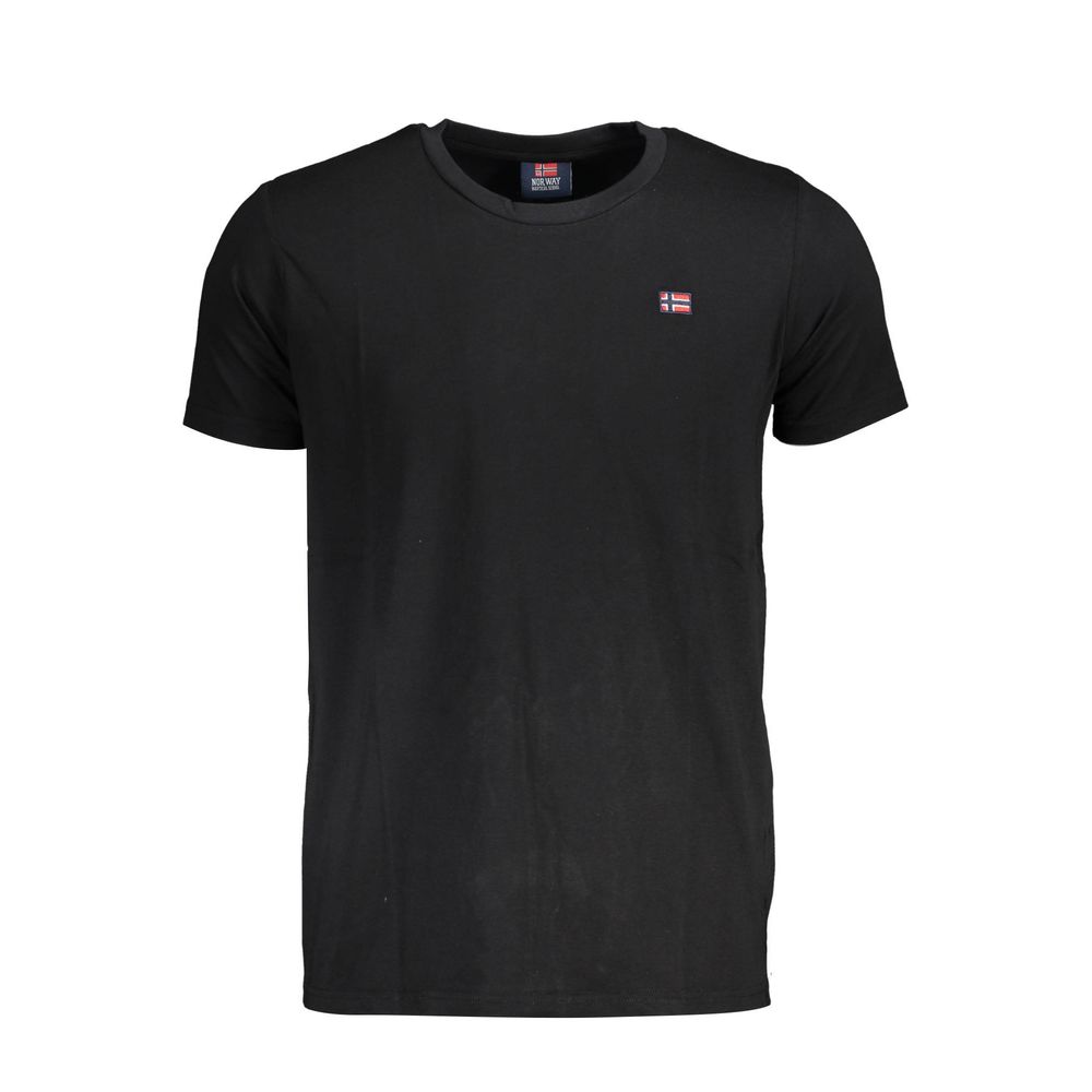 Black Cotton T-Shirt - SEHABRANDS