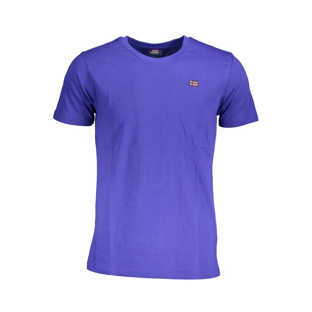 Blue Cotton T-Shirt - SEHABRANDS