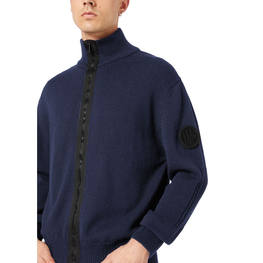 Blue Cotton Sweater - SEHABRANDS