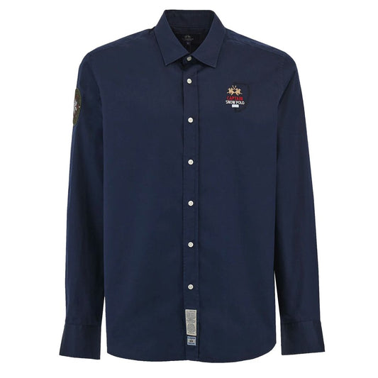 Blue Cotton Shirt - SEHABRANDS